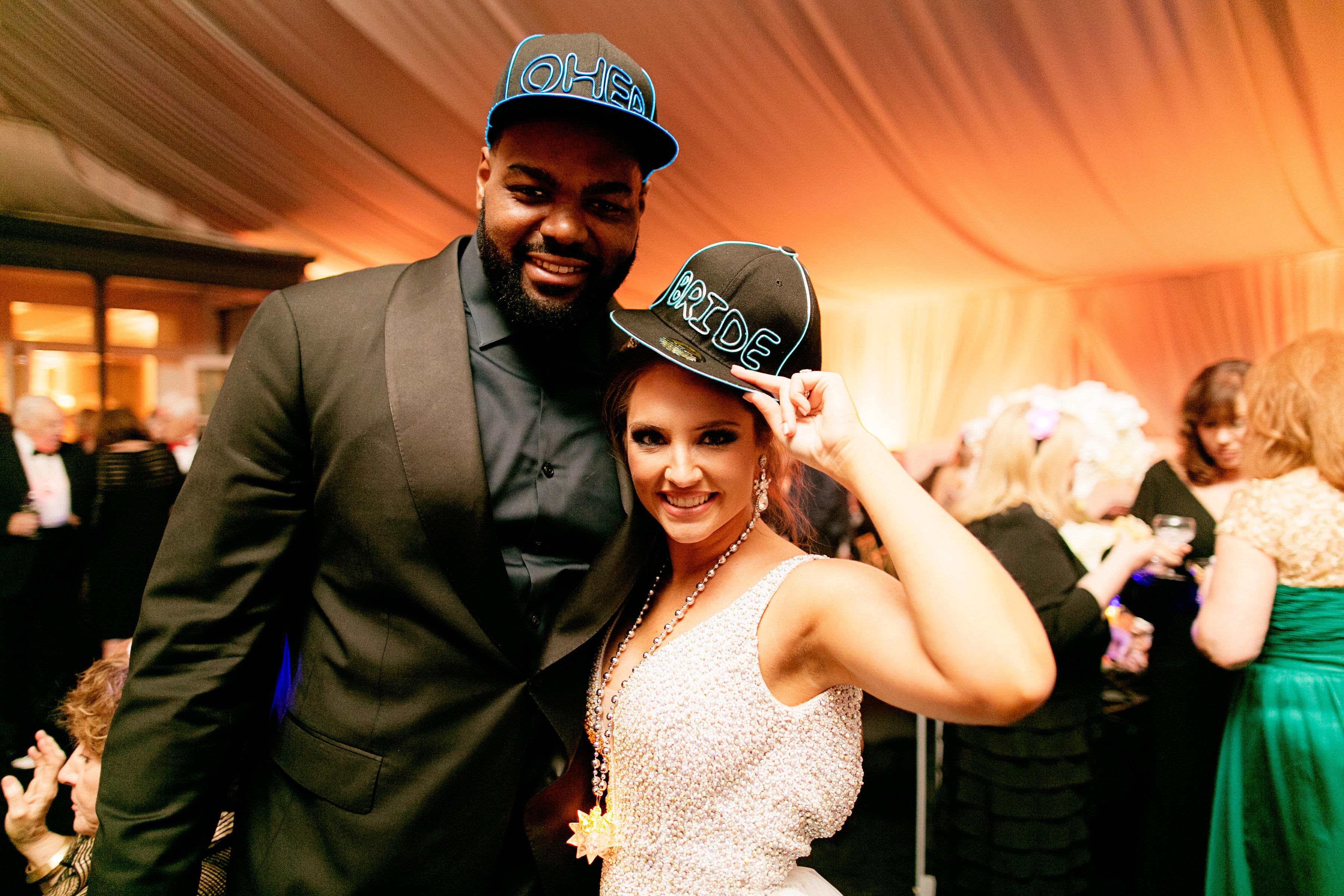 'The Blind Side' got married with a glamorous black and gold wedd...